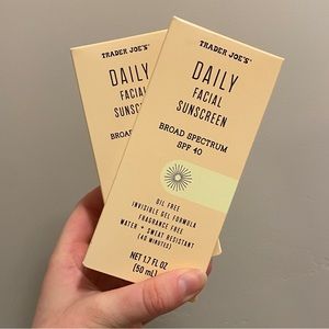 2 PACK Trader Joe’s Daily Facial Sunscreen